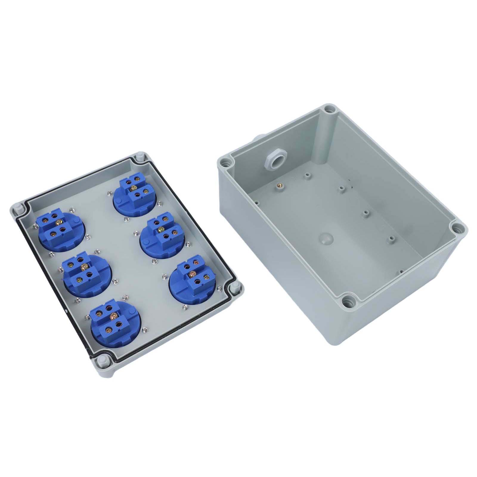 Outdoor Power Distributors - Distributor Daya Dinding Tahan Air 6x230V