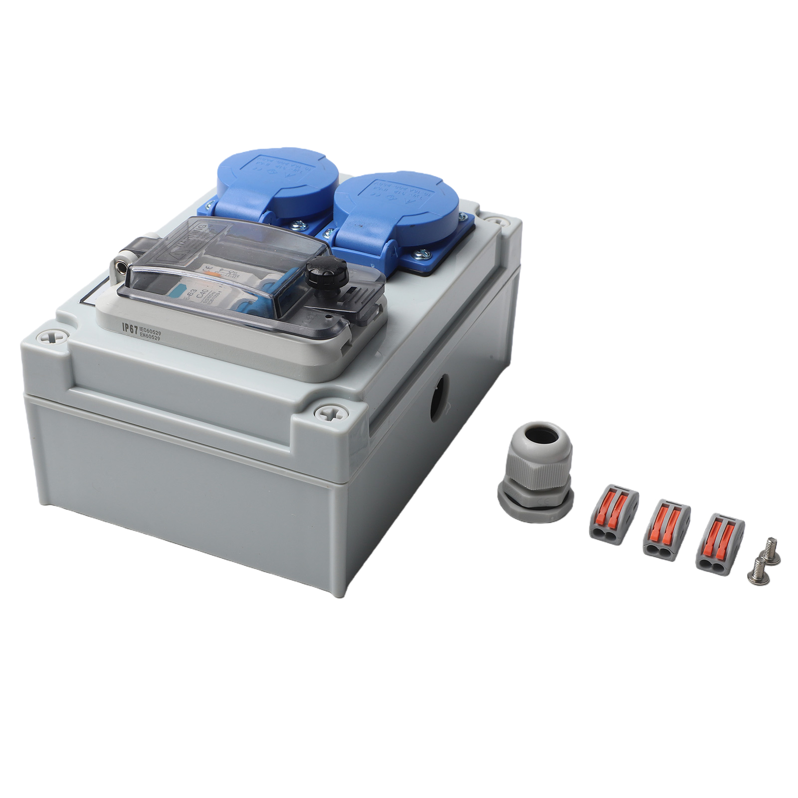 Outdoor Power Distributors - Sistem Distribusi Daya Aman Distributor Gray