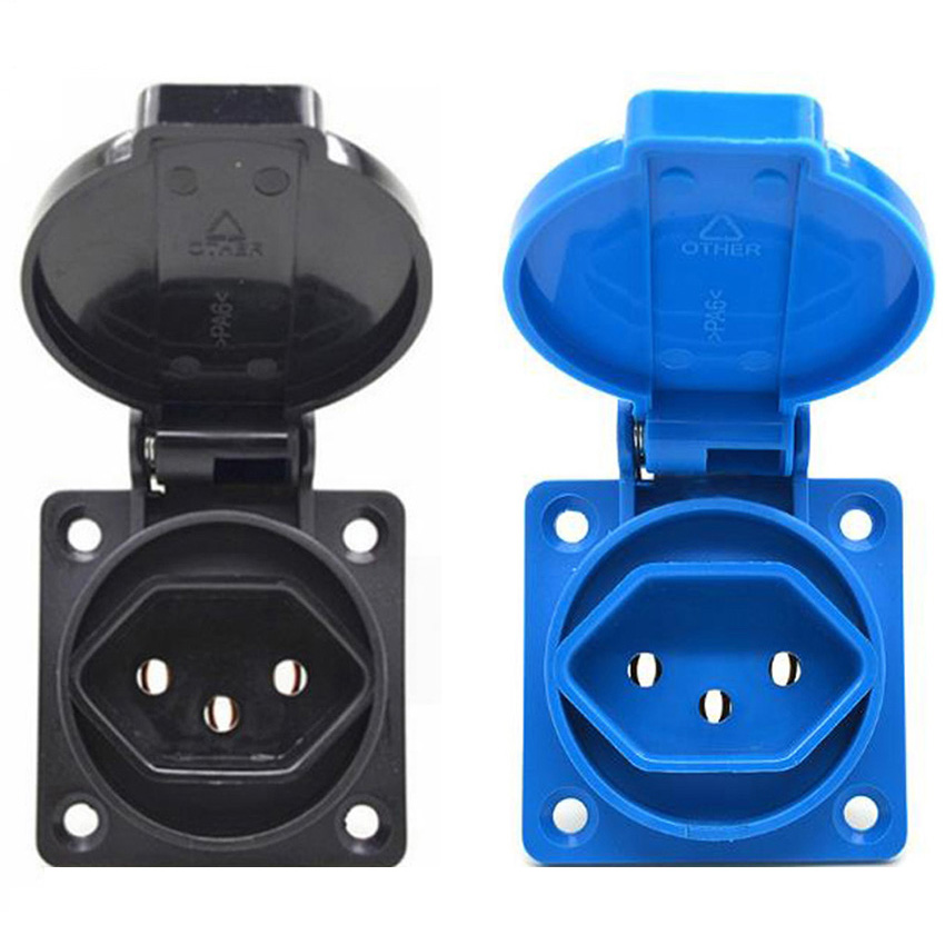 Outdoor Power Outlet Waterproof - 1 Buah Soket Industri Tahan Air