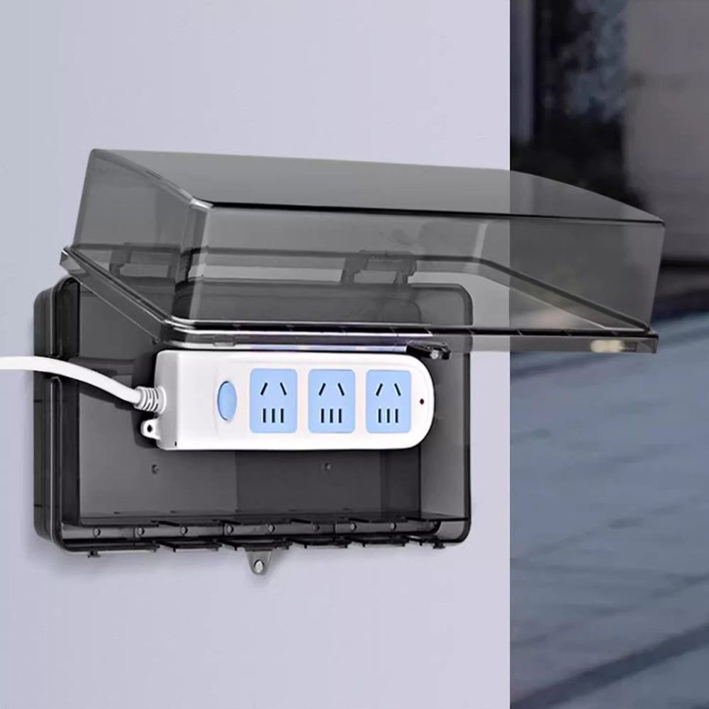 Kotak Steker Plastik Tahan Lam - Outdoor Power Outlet Waterproof ulasan dan harga