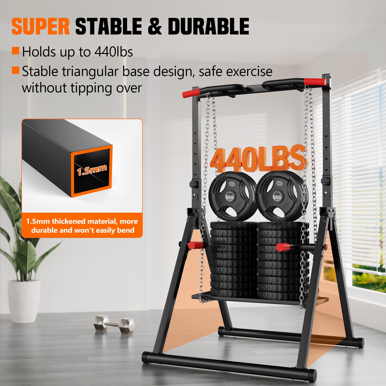 Alat Latihan Multifungsi Lipat - Outdoor Power Tower Pull Up Bar ulasan dan harga