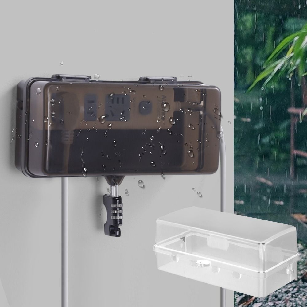 Kotak Steker Plastik Tahan Lam - Outdoor Power Outlet Waterproof ulasan dan harga