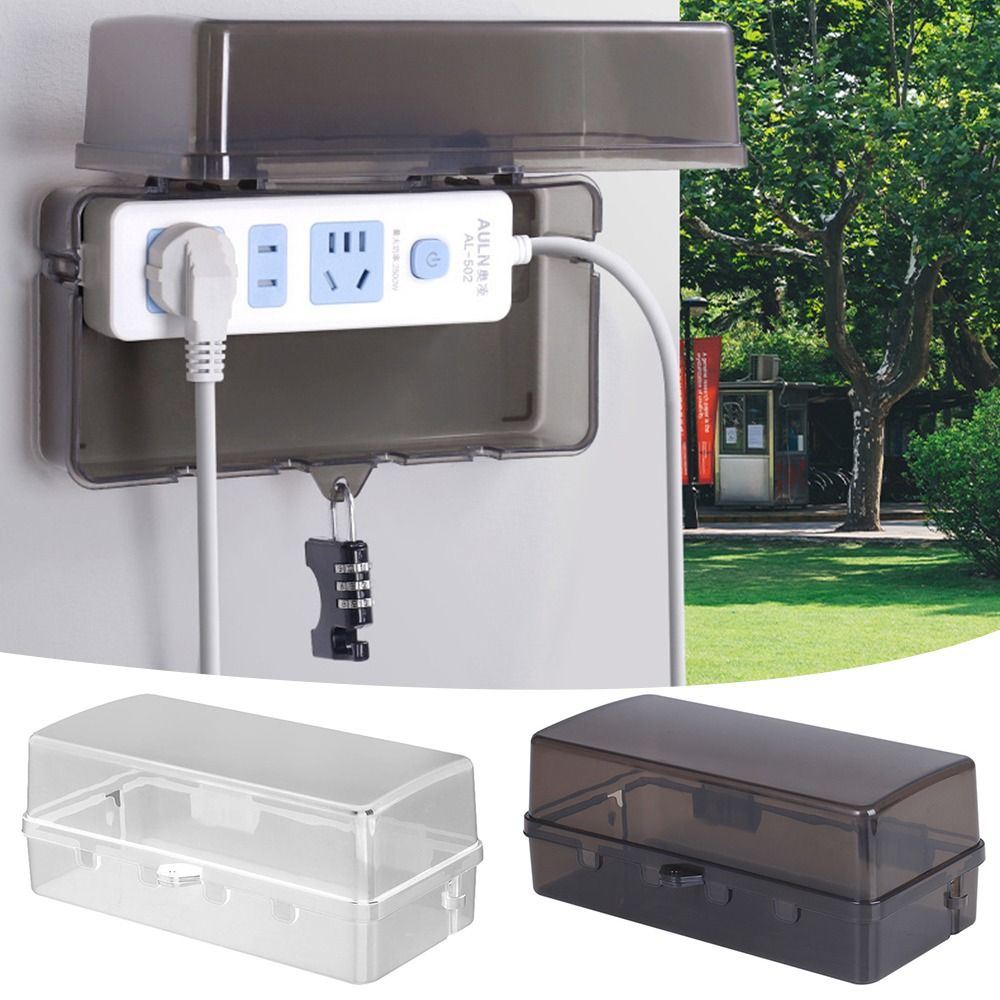Kotak Steker Plastik Tahan Lam - Outdoor Power Outlet Waterproof ulasan dan harga