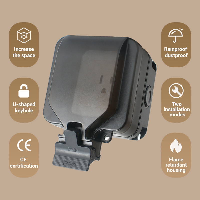 Avoir IP66 soket tahan air din - Outdoor Power Outlet Waterproof ulasan dan harga