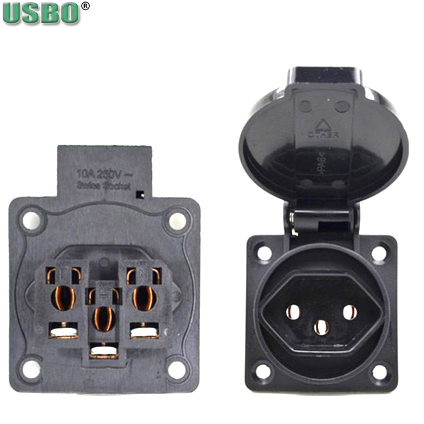 1 Buah Soket Industri Tahan Ai - Outdoor Power Outlet Waterproof ulasan dan harga